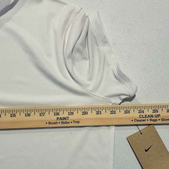 Nike Dri-FIT Women's Golf Polo Shirt XL White Short Sleeve Shirt NWT Performance - Picture 7 of 11